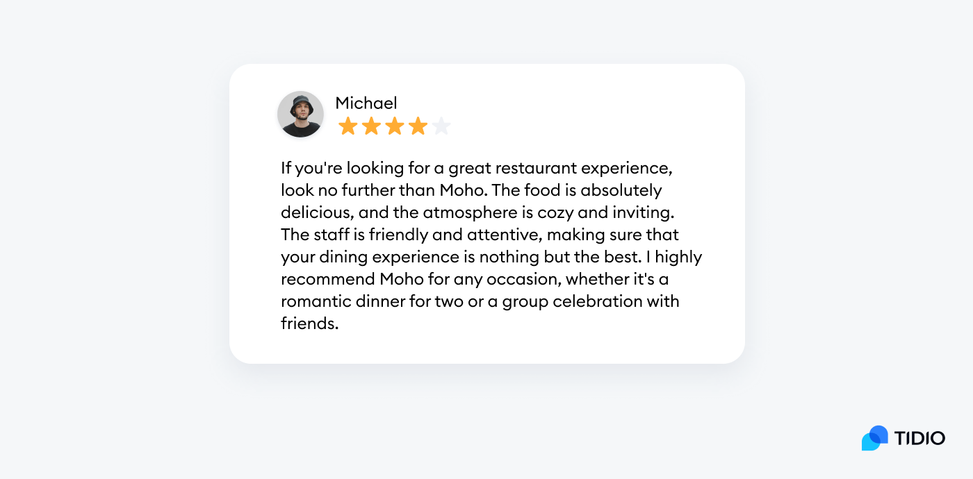 text customer review example text customer review example