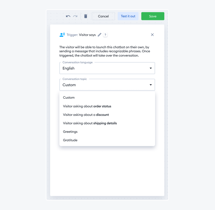 decision of chatbot usage sample decision of chatbot usage sample