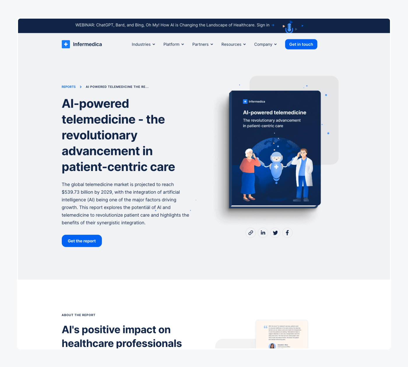 2. AI-powered telemedicine report by Infermedica AI-powered telemedicine report by Infermedica