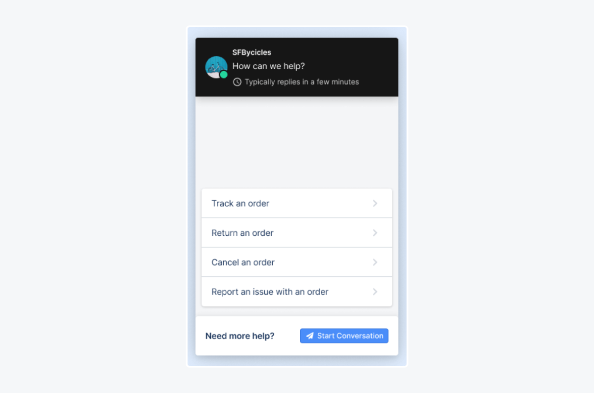 Gorgias chatbot and ticketing dashboard