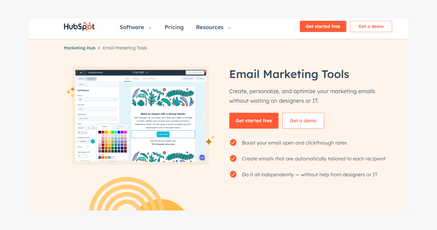 hubspot image hubspot email marketing software