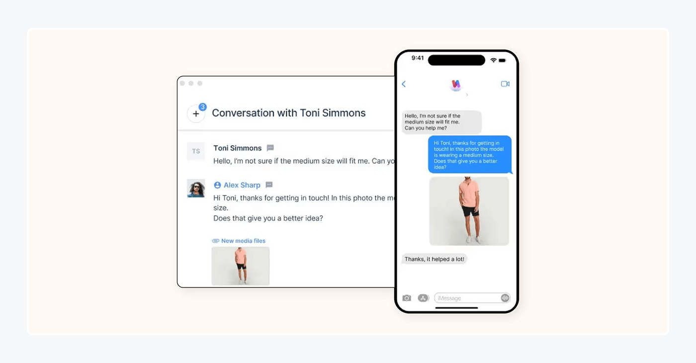 A screenshot of Gorgias’ help desk for small businesses.