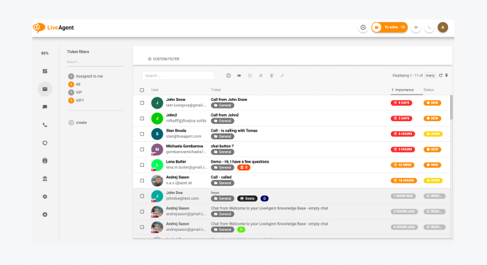 live agent user panel live agent user panel