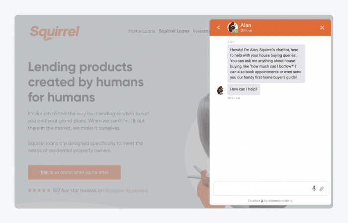 real estate chatbot named Alan real estate chatbot named Alan
