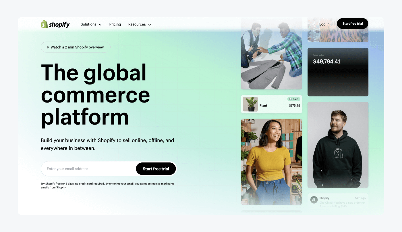 shopify integration langing page shopify integration langing page