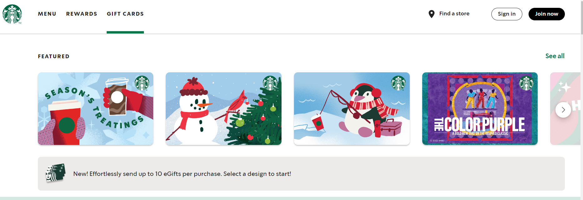 example of offering gift cards to your customers example of offering gift cards to your customers