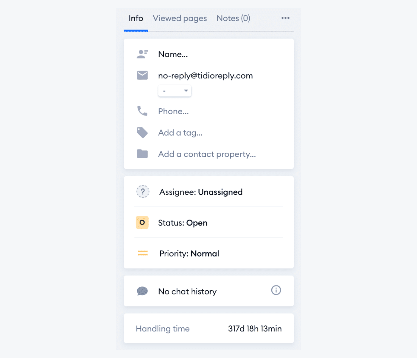 Setting ticket priority and status