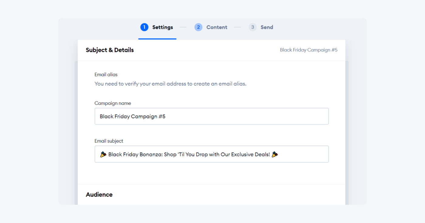 campaign details set up with tidio campaign details set up with tidio