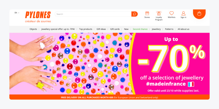 Example of a store built with PrestaShop Example of a store built with PrestaShop