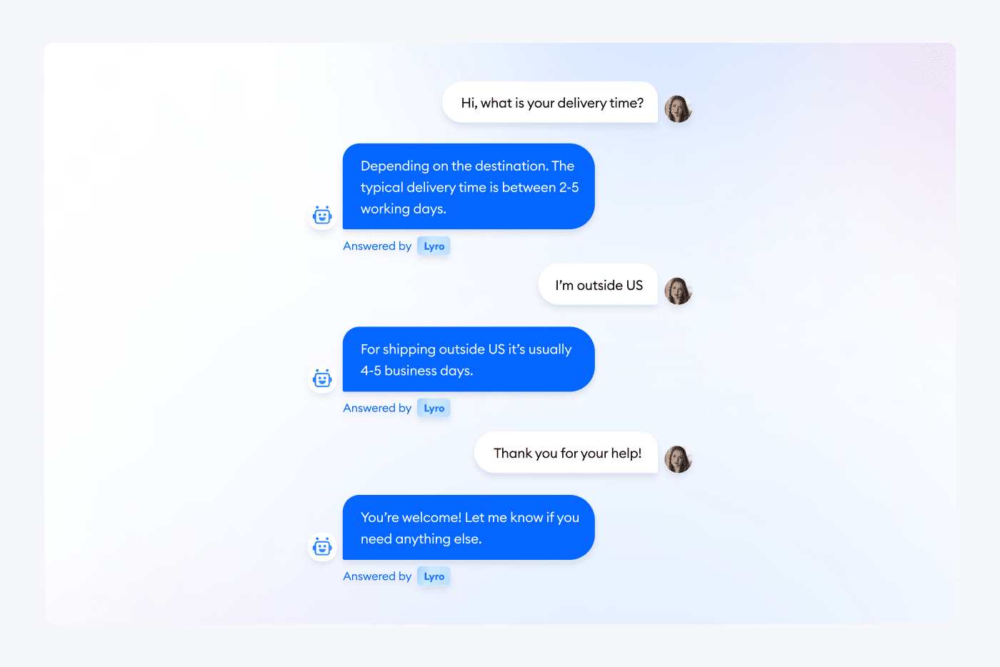 AI-driven chatbots example AI-driven chatbots example