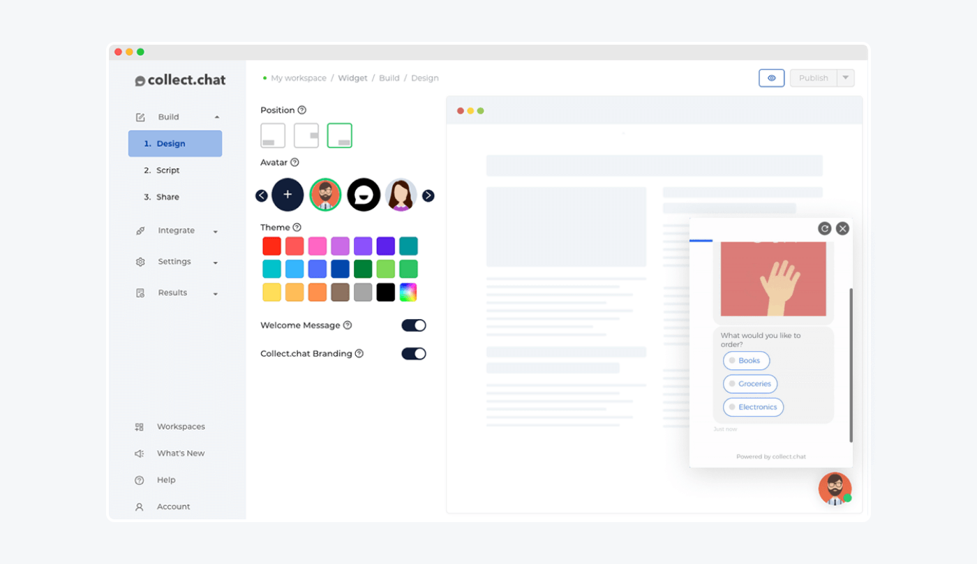Collect.chat wordpress chatbot Collect.chat wordpress chatbot