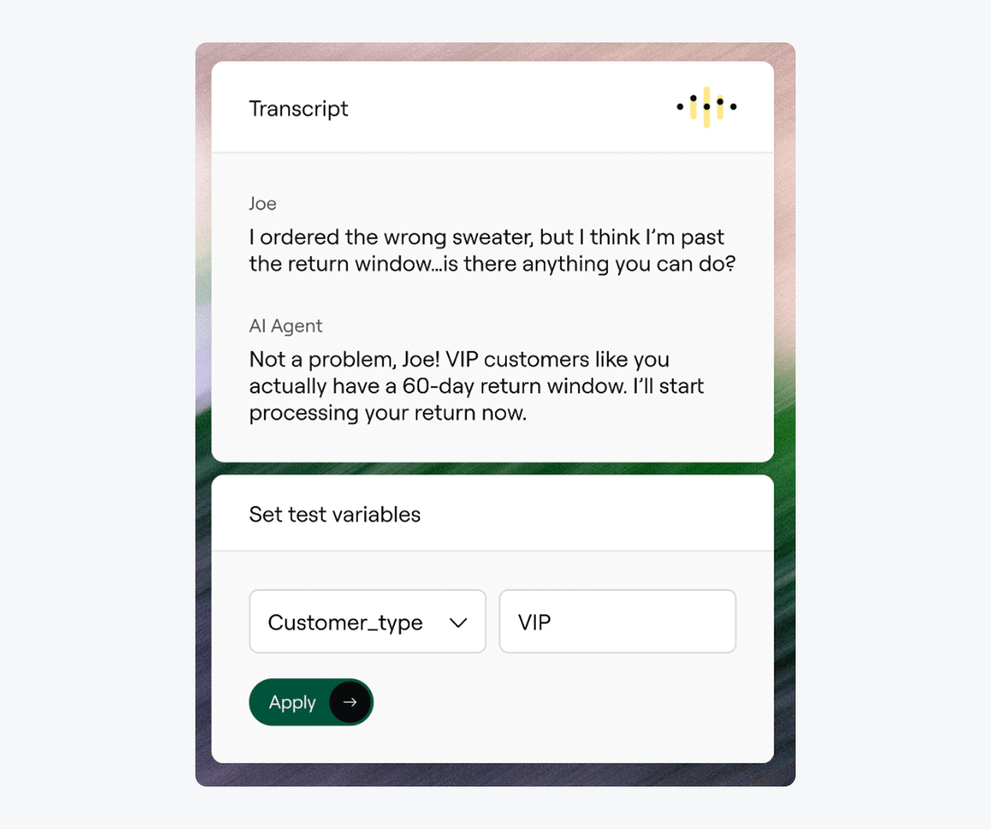 Ada AI agent for ecommerce