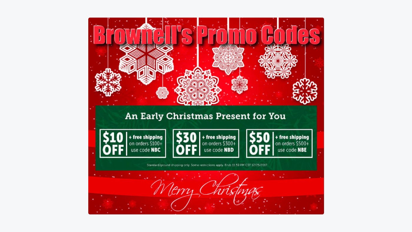real-life coupon example from Brownell’s real-life coupon example from Brownell’s