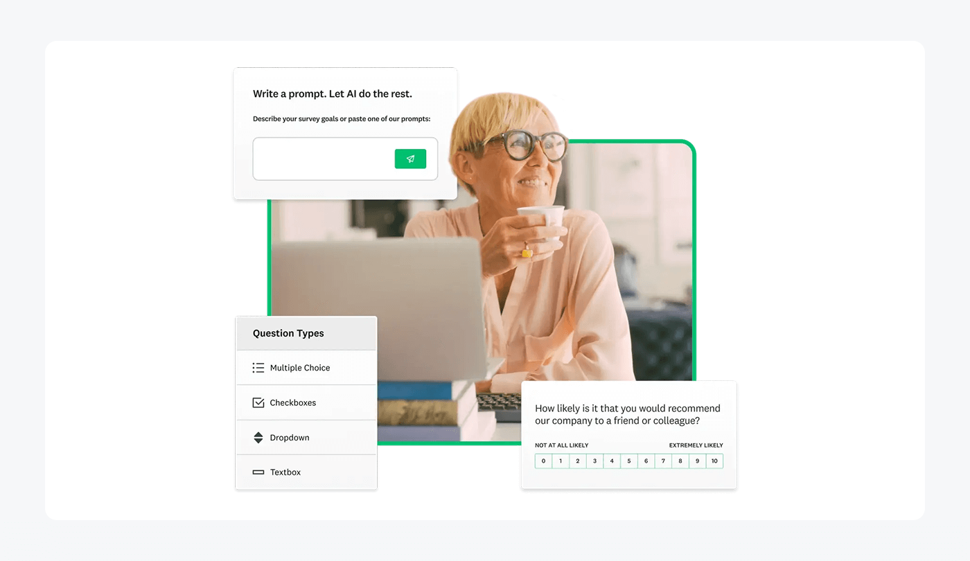 An overview of SurveyMonkey, a customer survey platform.