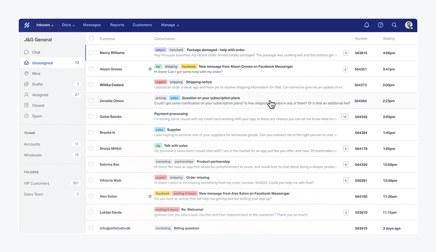 A screenshot showing the Help Scout interface.