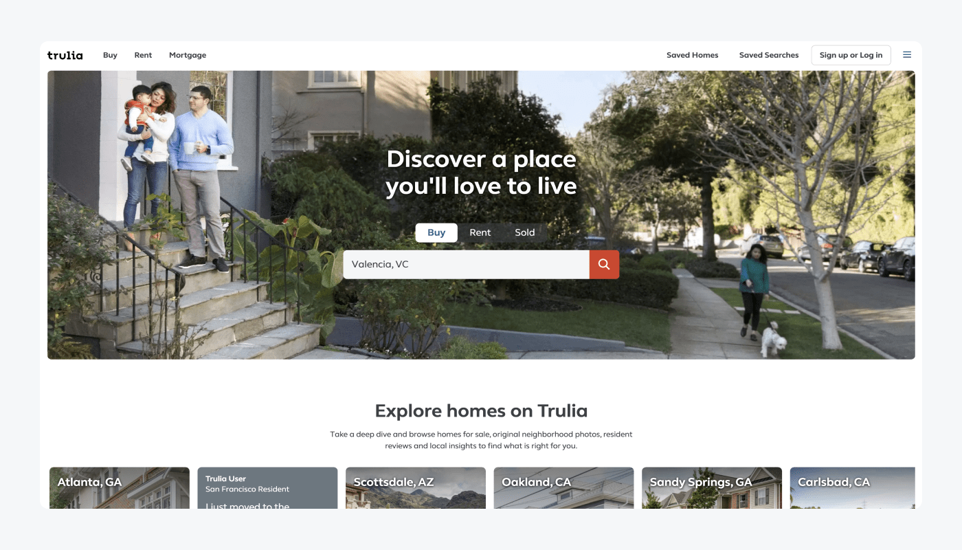 trulia's landing page trulia's landing page