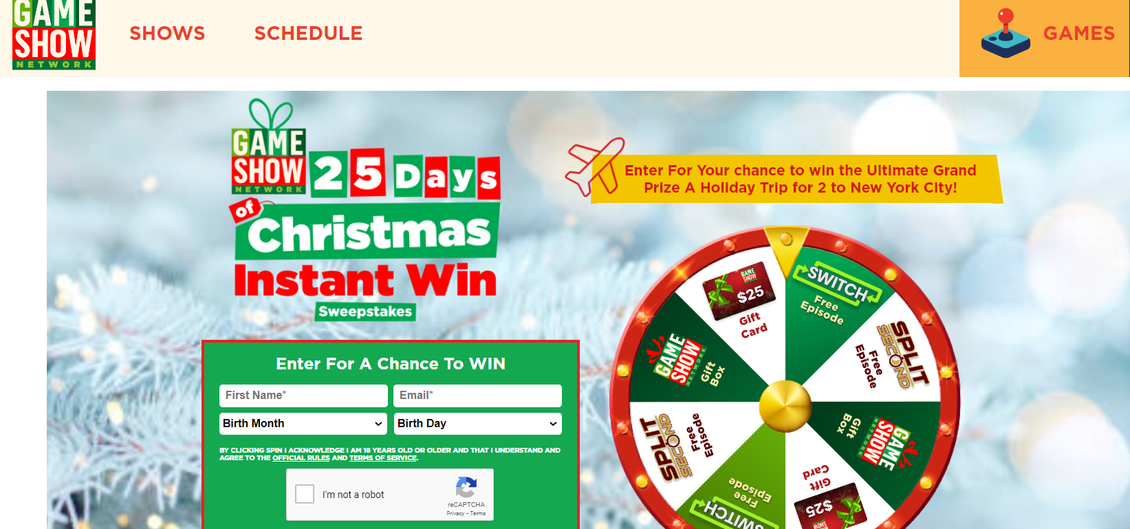 example of hosting a Christmas giveaway