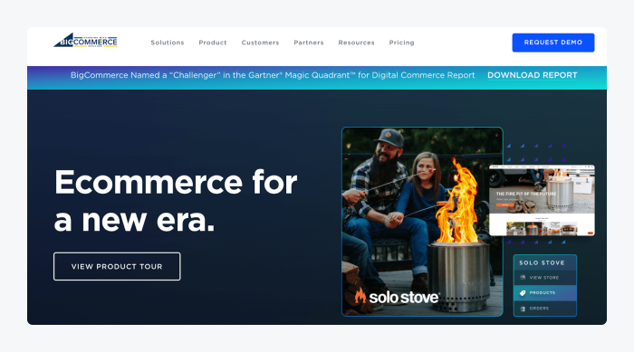 bigcommerce langing page