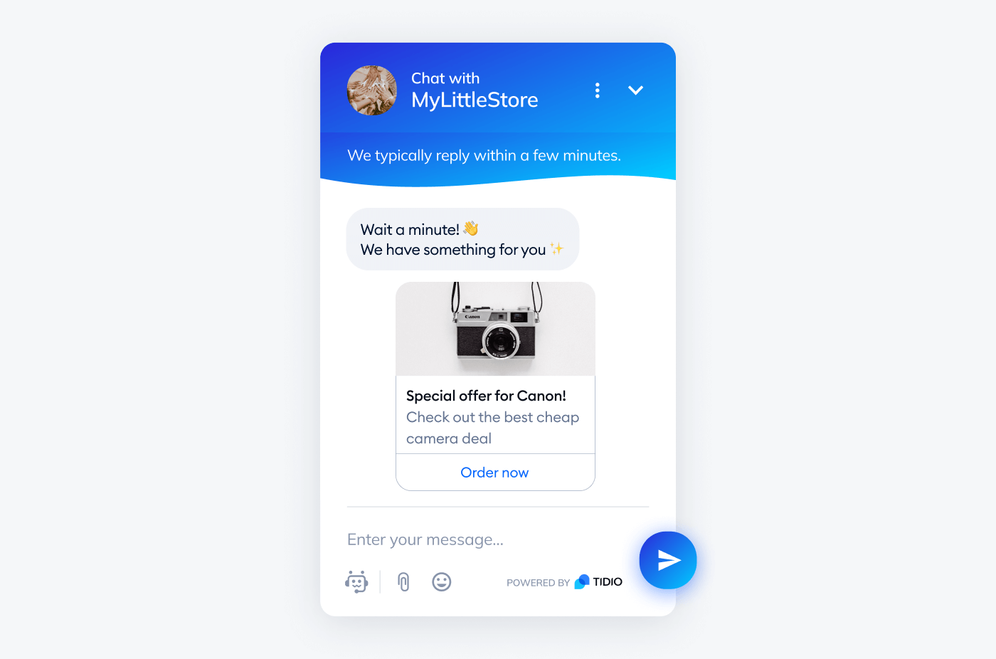 Initiate proactive sales on image Initiate proactive sales on image