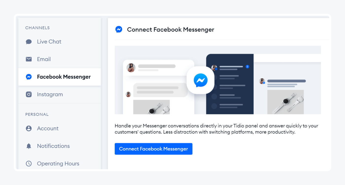 Connect it with your Facebook business page