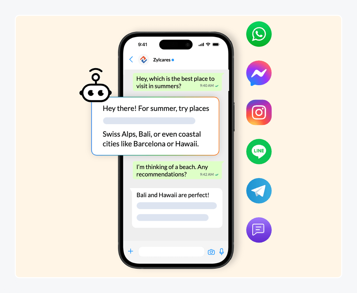 Zoho Desk AI agent for ecommerce