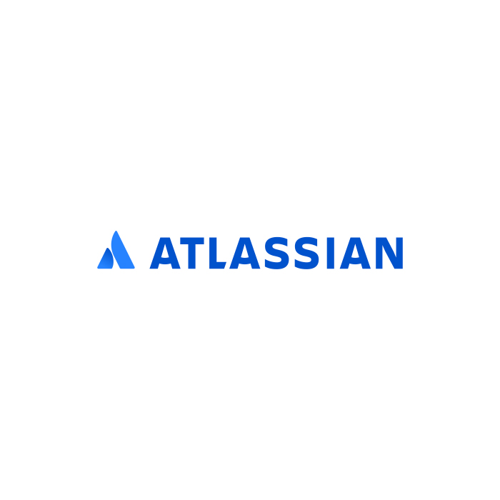 The logo of Atlassian