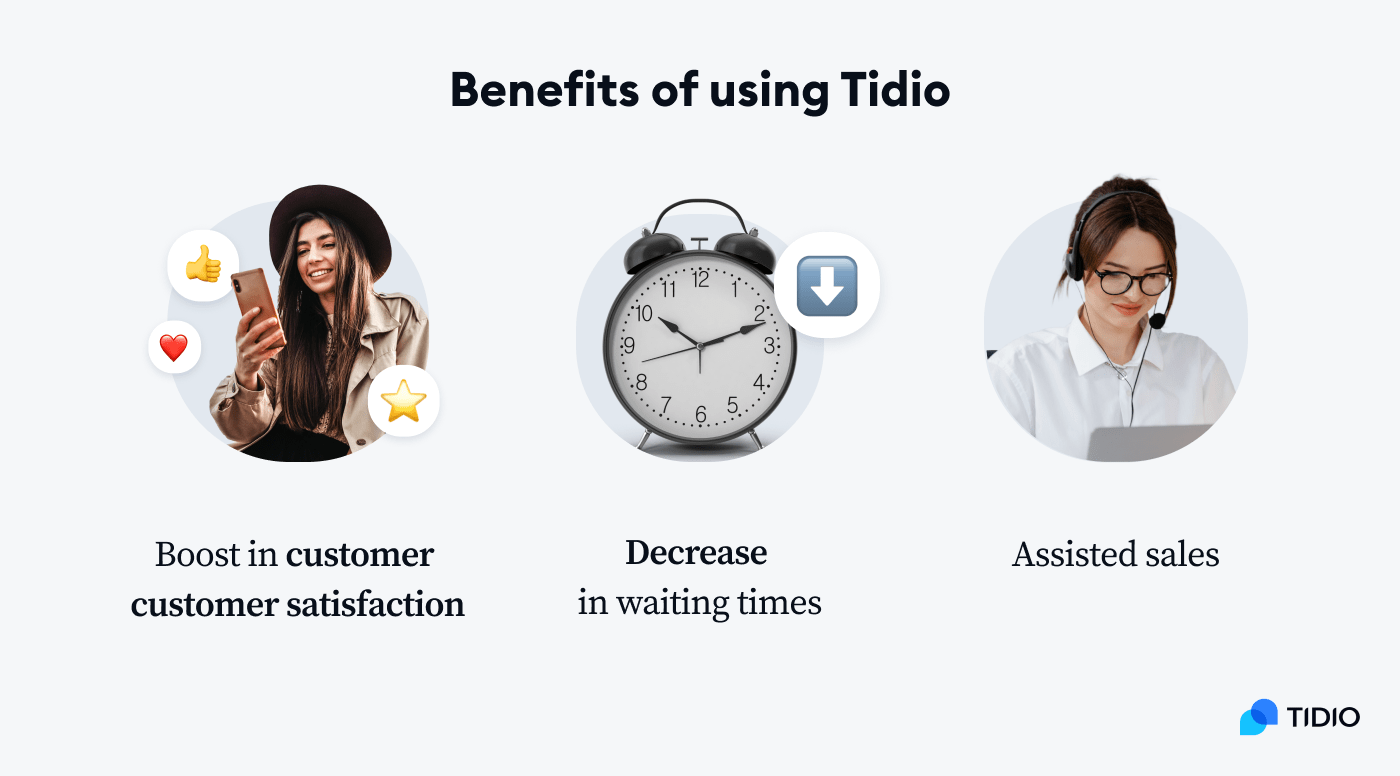 benefits of using tidio on image