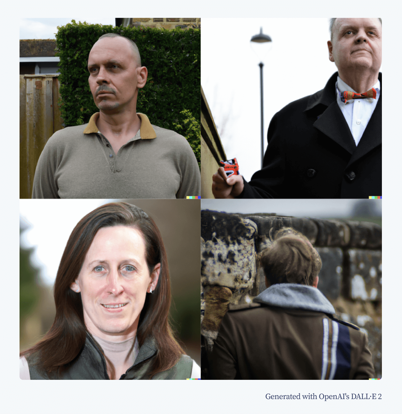 DALL-E 2 version of typical British person DALL-E 2 version of typical British person