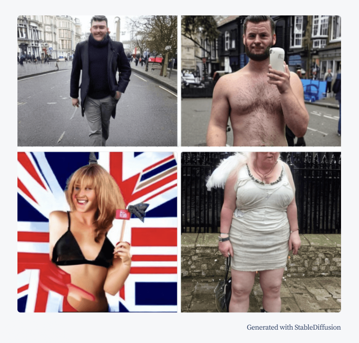StableDiffusion’s vision of British People