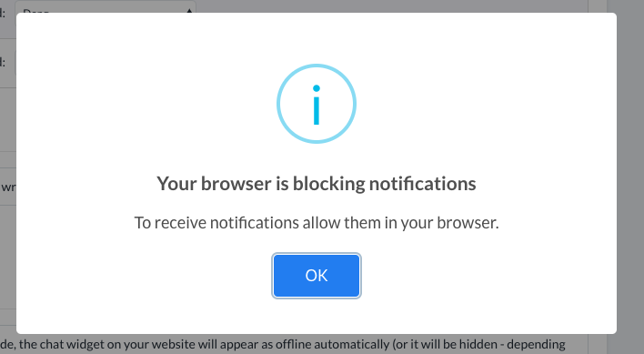 blocked notification