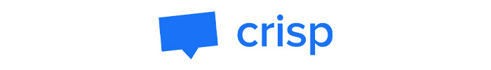 The official logo of Crisp live chat app.