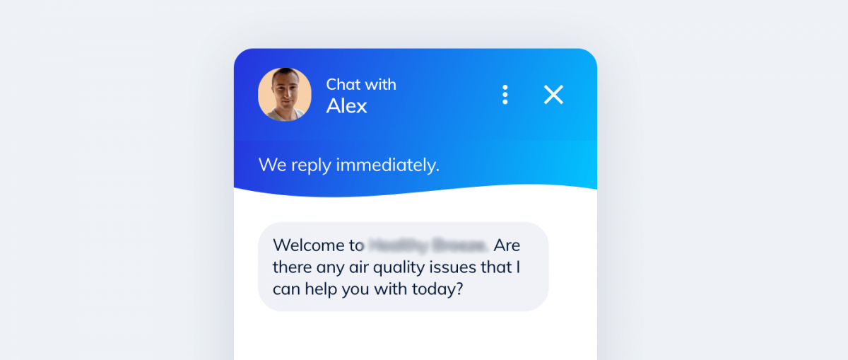 A screenshot of a chatbot message