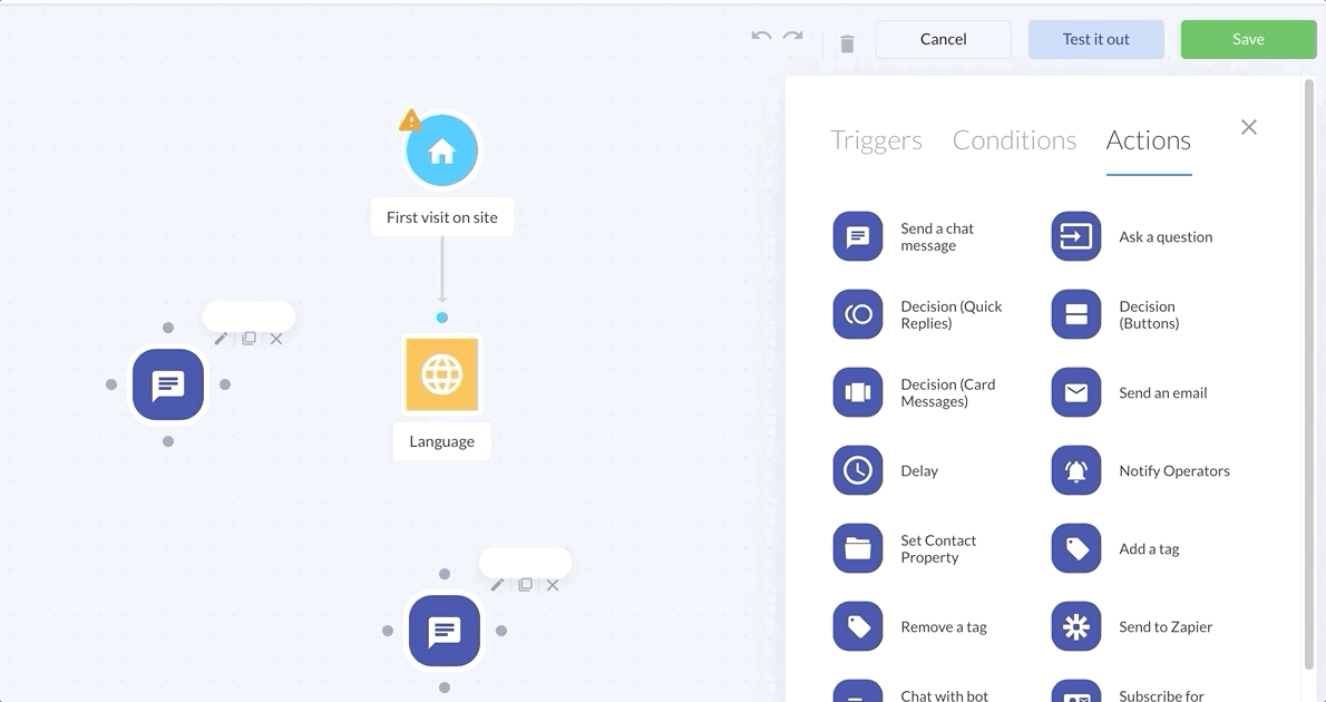 Multilingual bot for two languages