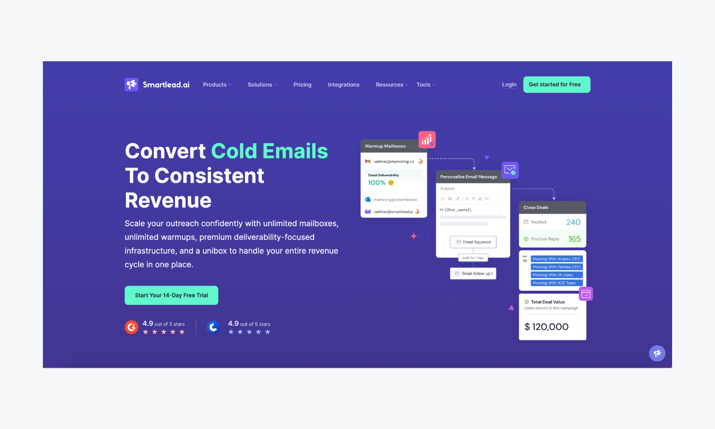Smartlead for cold outreach