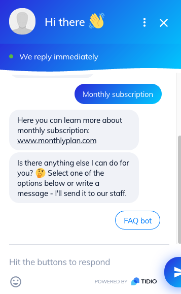 FAQ bot starts again - loop is created