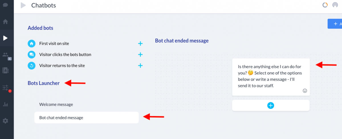 Where to edit the message sent by the bot at the end