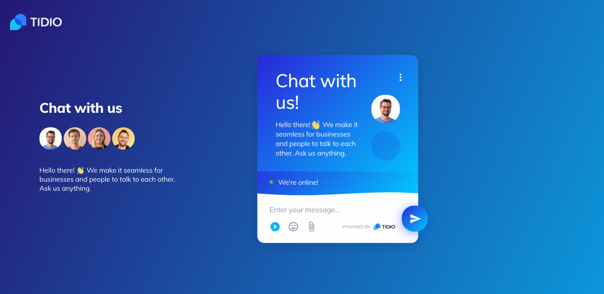 How Chat Page looks like