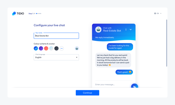 setting up tidio chatbot image setting up tidio chatbot image