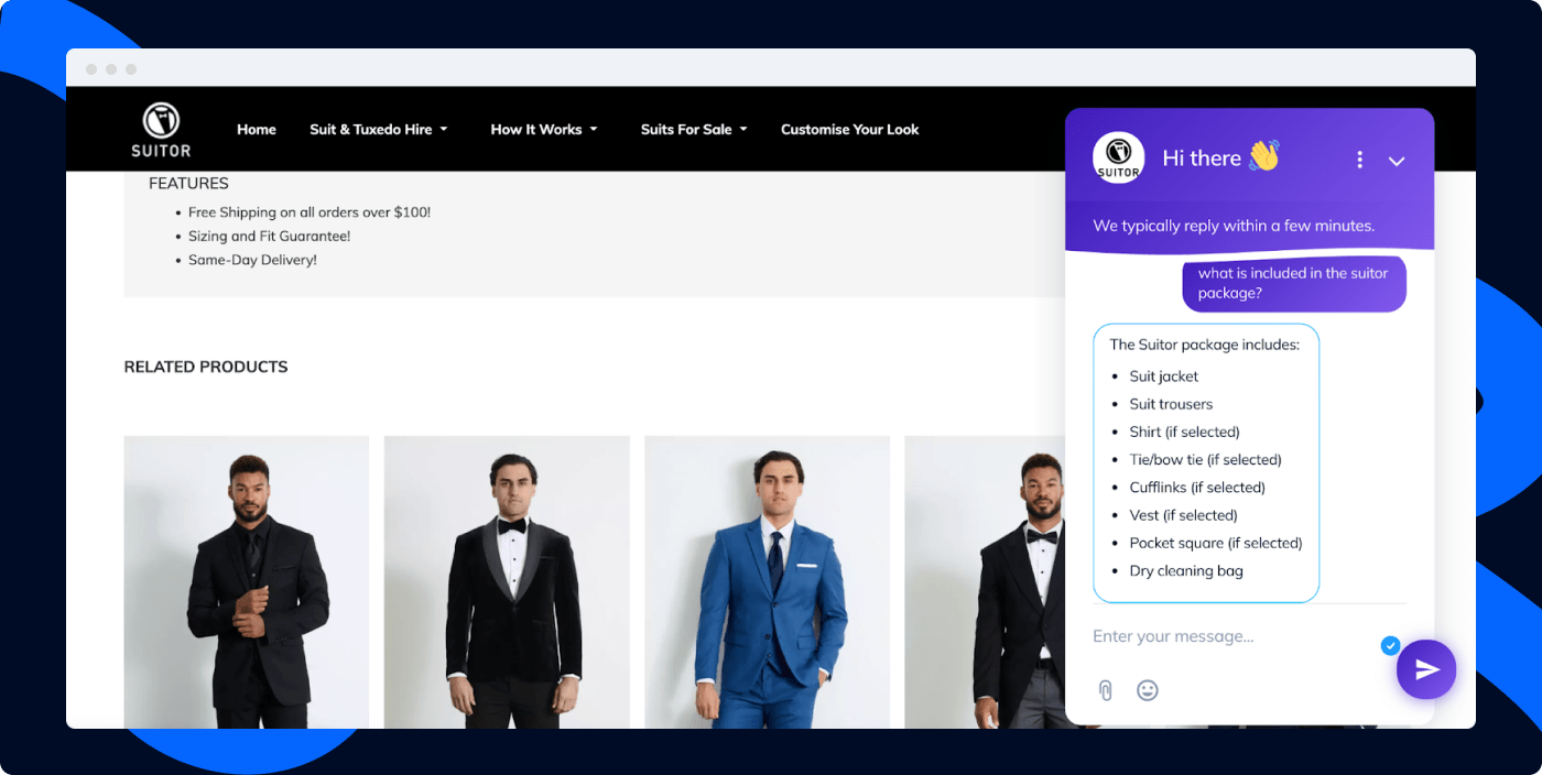 lyro tidio chatbot on suitor's website lyro tidio chatbot on suitor's website