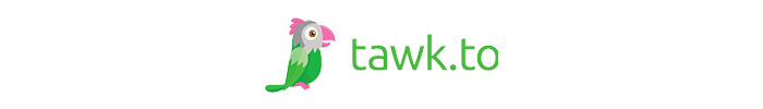 The official logo of Tawk.to live chat app.