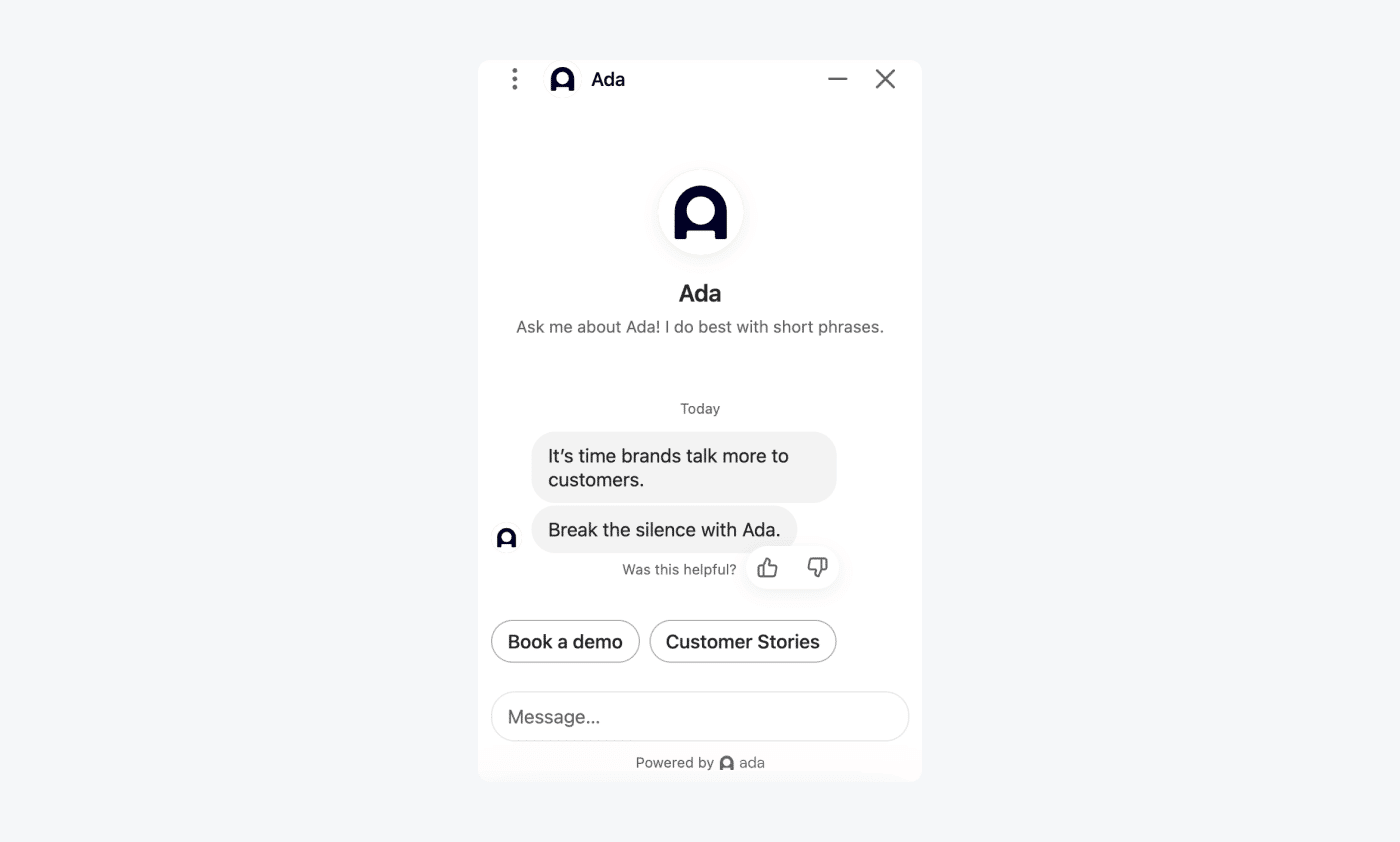 ada chatbot example ada chatbot example