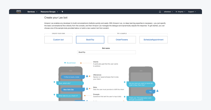 amazon lex bot framework sample amazon lex bot framework sample