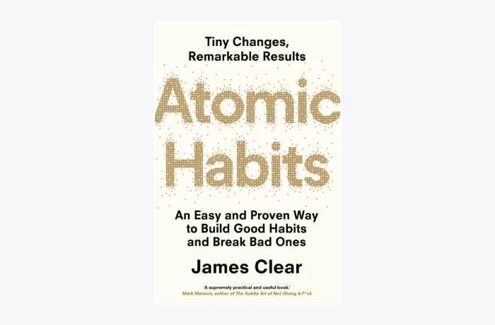 Atomic Habits by James Clear book cover Atomic Habits by James Clear book cover