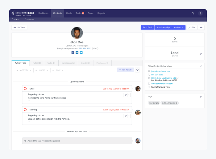 benchmark one crm image benchmark one crm image
