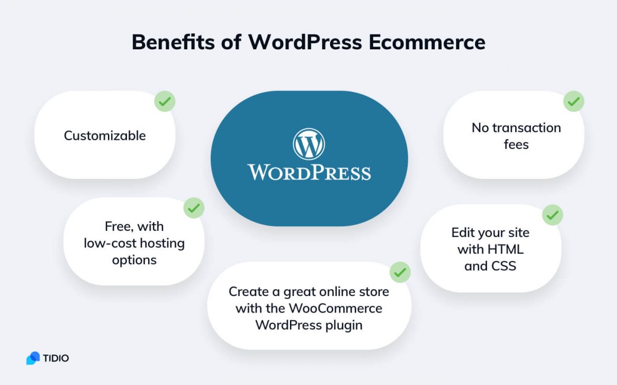 The benefits of WordPress eCommerce infographic