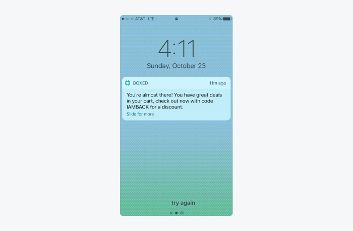 push notification example push notification example