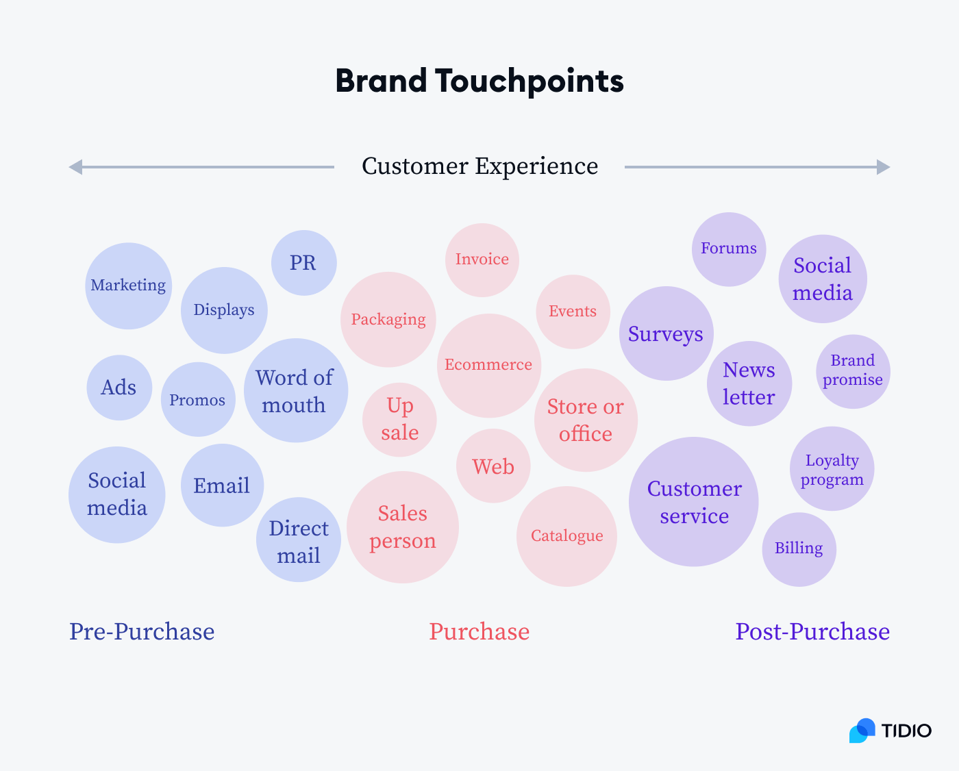 Brand touchpoints infographic