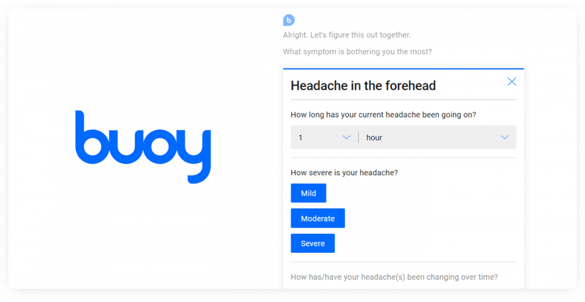 ejemplo de chatbot buoy Ejemplo de chatbot médico
