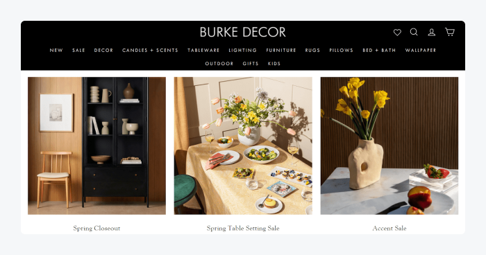 Burke Decor's homepage