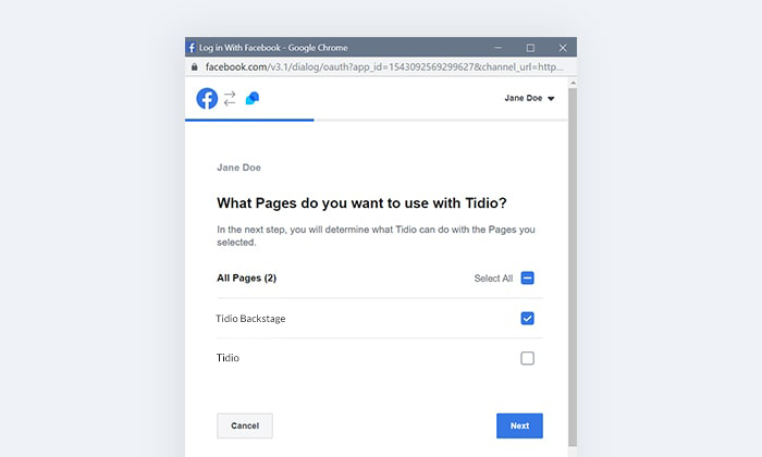 What Pages do you want to use Facebook